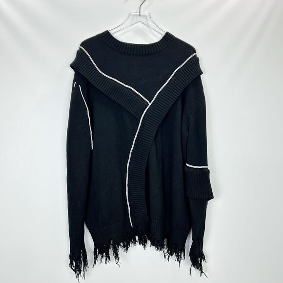 Harsh and Cruel Irregular Deconstruction Sweater Streetwear Goth Alternative M - Picture 2 of 8